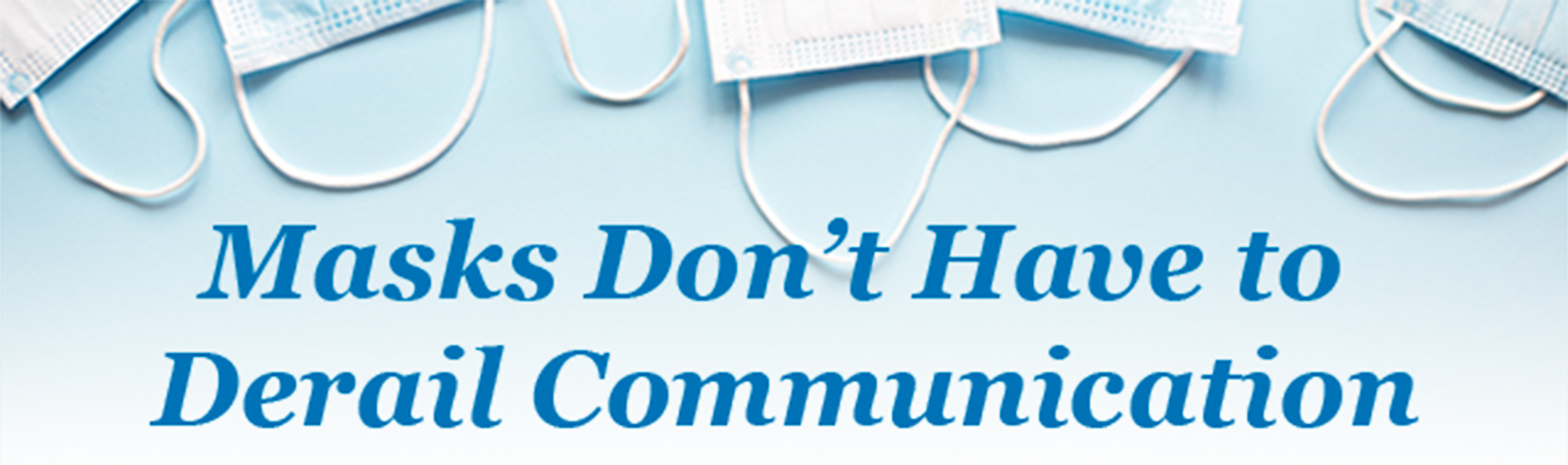 Image of medical face masks on a light blue backdrop